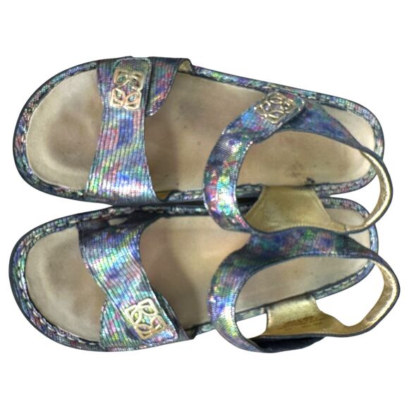 Alegria Vie 155 Vienna Shine On Metallic Mermaid Sandals EU 40 US 9.5 - 10 - Picture 11 of 11
